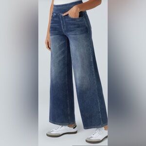 Halara Flex Denim High Waist Wide-Leg Denim Jeans (Brand New With Tags)